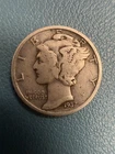 1937-D  San Francisco, Mercury Dime, 90% Silver, Very Low Mintage 715