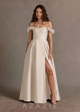 Azazie Romance Cream Rose Straps Gown-AZAZIE 23884