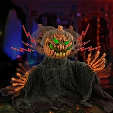 Halloween Animatronics Decorations - Animated Pumpkin as the picture shows 