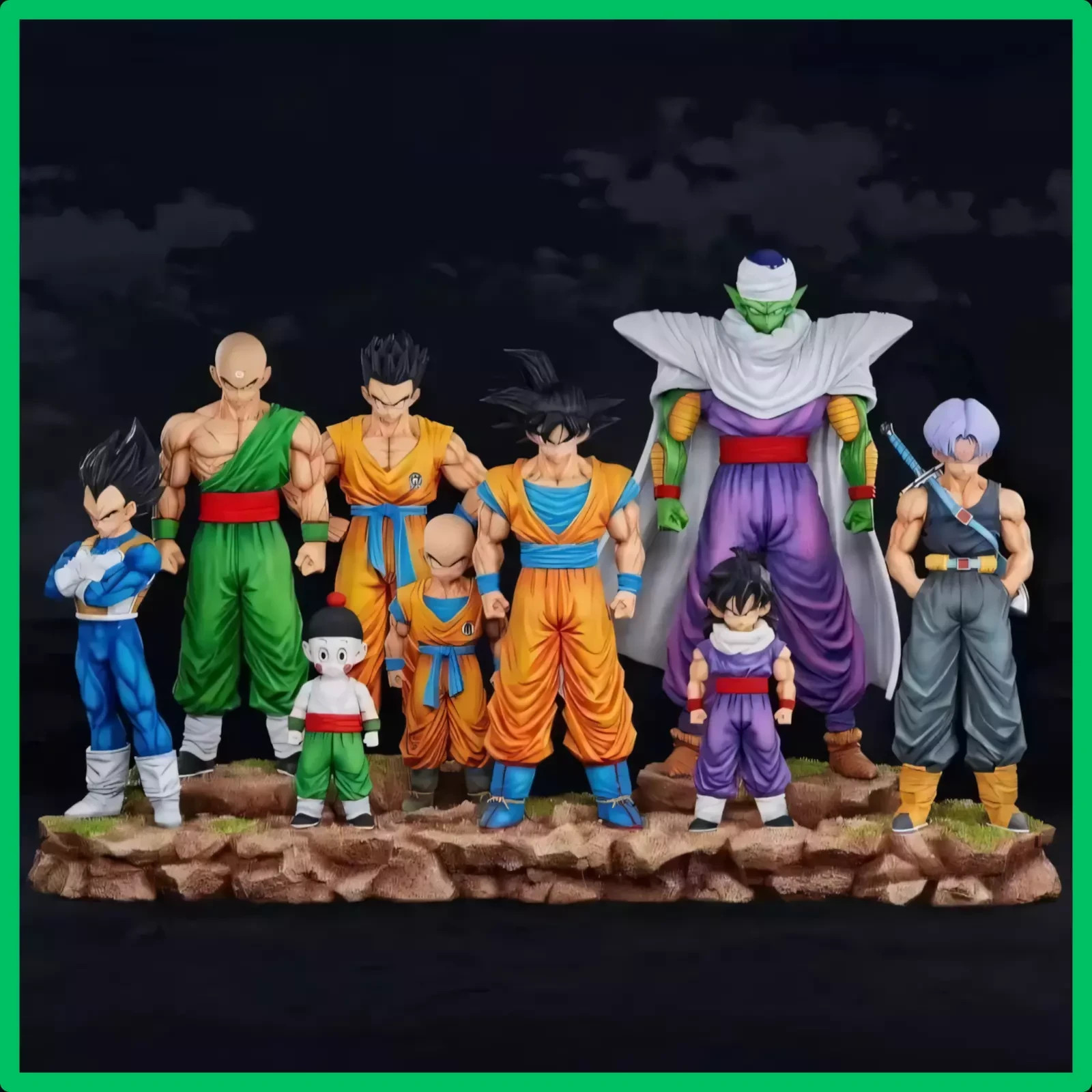 Figurines Dragon Ball de 28cm en PVC de Goku, Gohan et Trunks pour la décoration de bureau