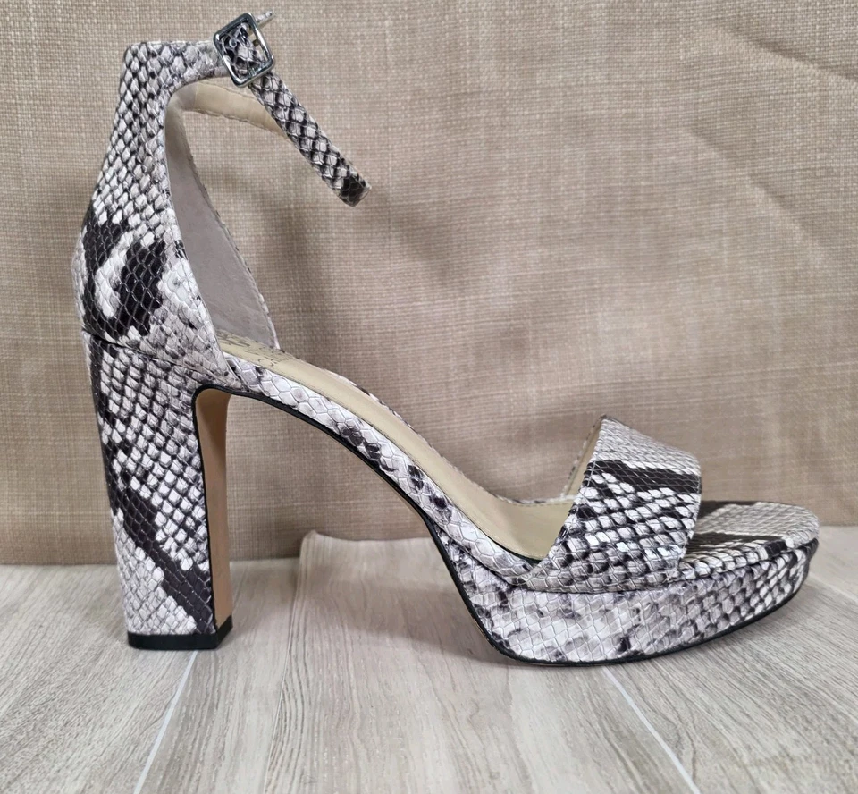Vince Camuto Sathina Snake Print Dress Sandals Platform Pumps Women's Size 8.5M - Image 3 of 4