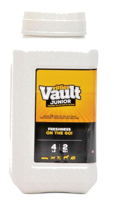 Gamma2 Vittles Vault Junior Compact Dry Pet Food Storage Container, Gray 4 lbs
