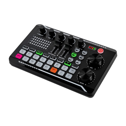 F998 Soundkarte Musikstudioaufnahmen Bluetooth Audio Interface Mixer Sound Karte - Afbeelding 9 van 19