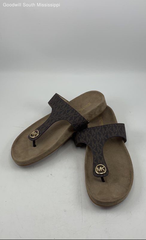 Michael Kors Brown Thong Sandal Women 7.5