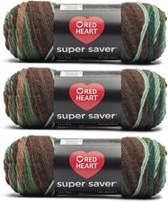 Super Saver Haute Yarn - 3 Pack of 141G/5Oz - Acrylic - 4 Medium (Worsted) - 236