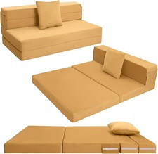 MeMoreCool Folding Mattress Double, High Density Foam Fold Out Sofa Chair Z Bed