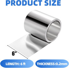 6'' X 60' Aluminum Flashing Roll, 0.2Mm Thickness Aluminum Roof Panel, Roof F...