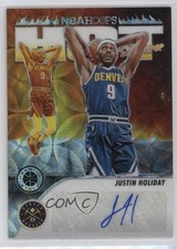 2023 NBA Hoops Premium Stock Hot Signatures Prizm 29/75 Justin Holiday Auto 6o3