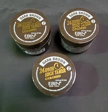 EBIN NEW YORK 24 Hour Colored Edge Tamer Dark Brown .5 oz (Pack of 3)