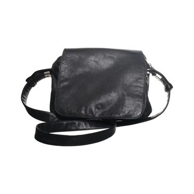 Tuscans, Umhängetasche, Damen, Leder, Schwarz, Sonstiges, 23, 8, 22 cm #4FU