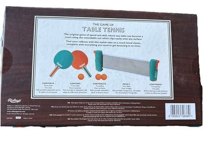 Chronicle Books Table Tennis Set ACC NEW ( Ping Pong )
