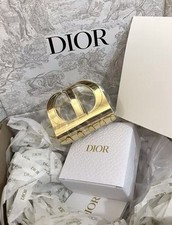Dior gold metal hair claw beauty clips logo accessory platinum summer gift