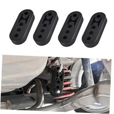 Rubber Exhaust Hanger, Exhaust Muffler Bracket, 4 Holes Exhaust Adjustable 4PCS