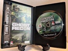 Tom Clancy's Ghost Recon (Sony PlayStation 2, 2002) - Disc & Book, No Coverart