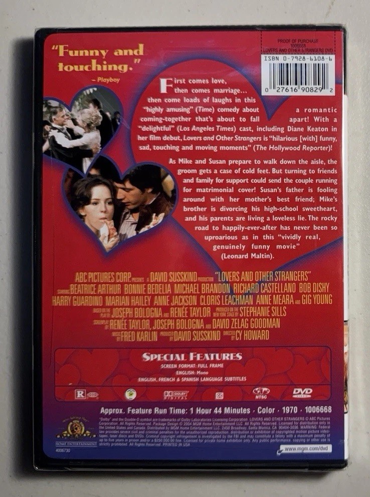 Lovers and Other Strangers (DVD, 2004) for sale online | eBay