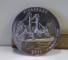 2011 5oz. Five Ounce Silver ATB Vicksburg Mississippi Coin