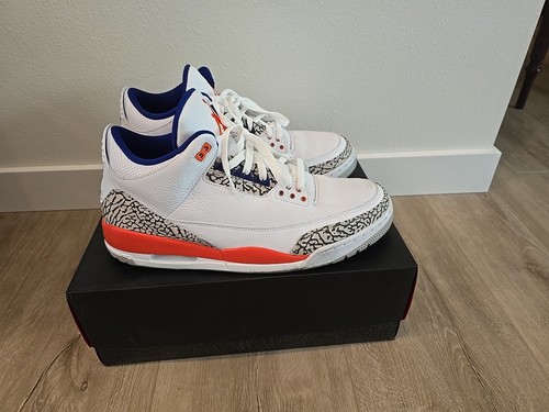 Size 14 - Air Jordan 3 Retro Knicks Clean With Box - Picture 3 of 8