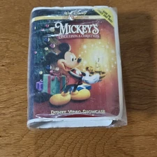 Vintage 2000 Disneys Once Upon A Christmas McDonald's Toy VHS Case Collectible 
