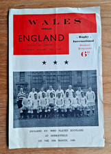 1949 - Wales v England, Five Nations Souvenir Programme.