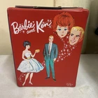 Vintage 1964 Barbie and Ken Red Vinyl Doll Carrying Case Trunk