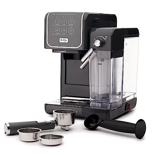 MR. COFFEE ONE-TOUCH COFFEEHOUSE+ ESPRESSO CAPPUCCINO LATTE MAKER - GRAY
