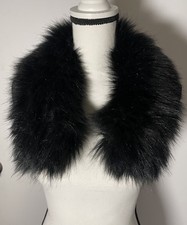 Detachable Faux Fur Collar Black