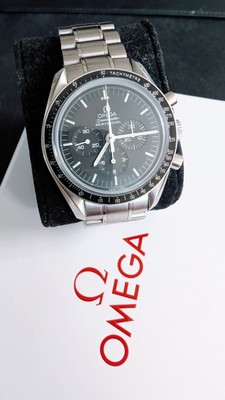 Omega Speedmaster Professional Moonwatch Glasboden & Zertifikat 3 Armbändern