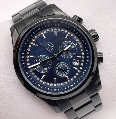 Mercedes-Benz Collection Chronograph Blue Dial Watch Excellent