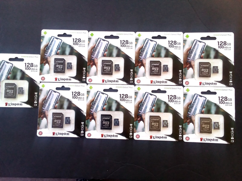 9 cartes microSD Kingston Canvas Select Plus 128 Go et adaptateur, 100 Mo/s classe 10 - Photo 6 sur 8
