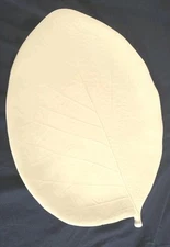 Michael Aram Large White Leaf Serving Platter Tray 16" W Minor Damage Read Desc.