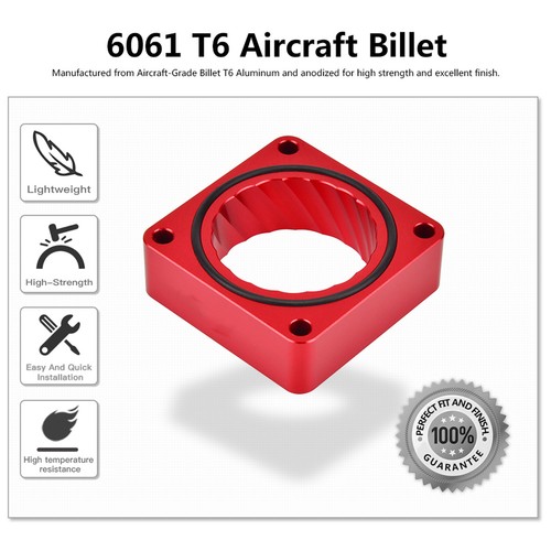 BEVINSEE Throttle Body Spacer For Jeep Grand Cherokee WJ 1999 2000-2004 L6 4.0L - Picture 2 of 12