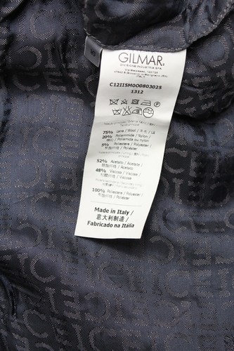 ICEBERG Jacket Men's (IT) 50 Full Zip Bomber Wool Blend Melange Grey - Picture 9 of 10