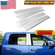 For 2009-2018 Dodge Ram Crew/Quad Cab 1500 2500 Chrome Pillar Post Trim Covers