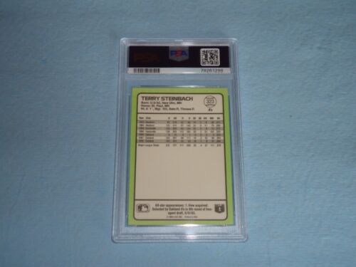Tarjeta de béisbol Donruss Best 1989 Terry Steinbach 323 PSA 10 gemas como nueva 79261298 - Imagen 2 de 2