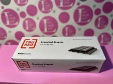 TRU RED Standard Staples 1/4" Leg Length 5000 Staples/Box TR58090