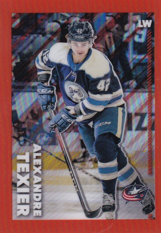 2022-23 Topps Chrome NHL Sticker ORANGE Refractor #150 Alexandre Texier /25 MADE