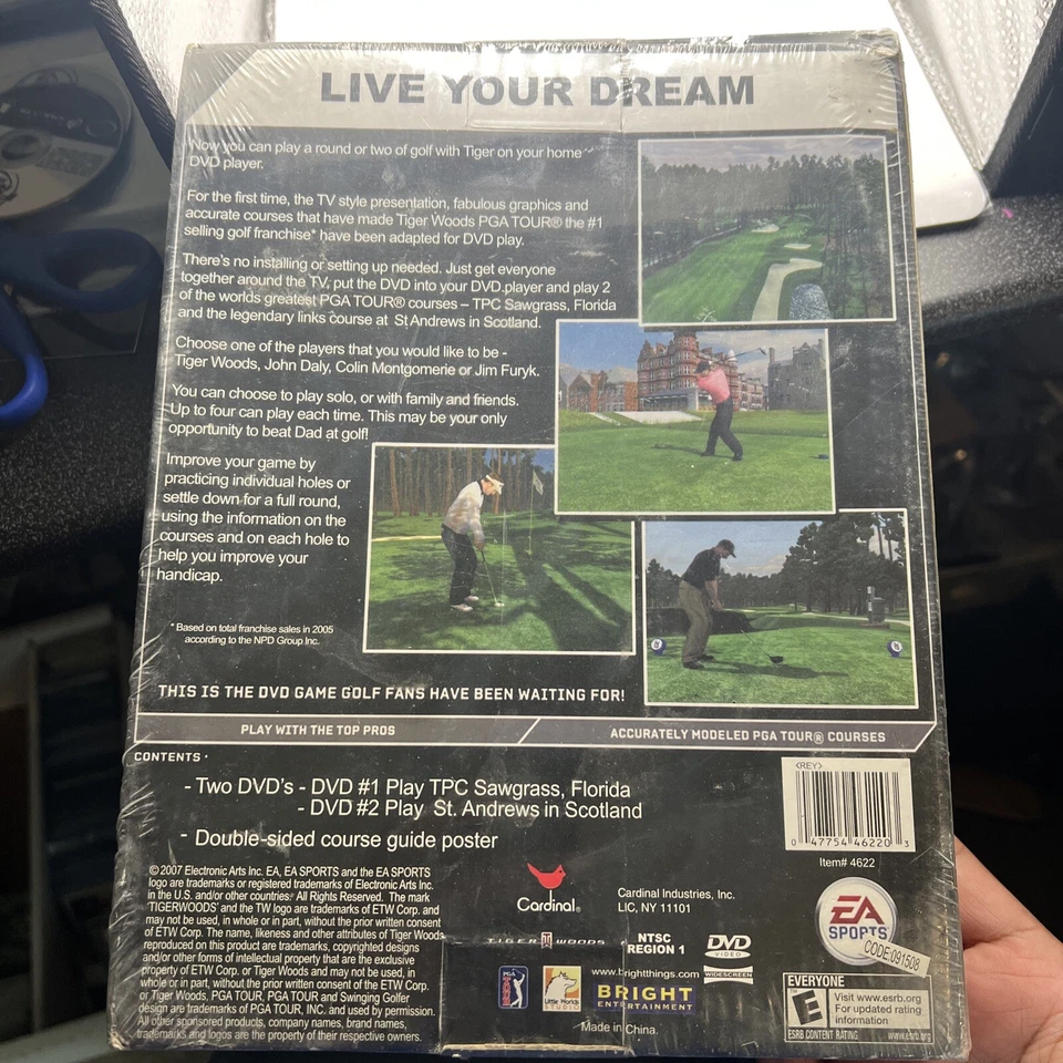 EA Sports Tiger Woods PGA Tour Family DVD Game NEW SEALED - Image 2 of 2