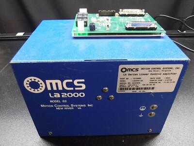 Motion Control Systems Inc. LA2000 Model 62 Linear Control Amplifier