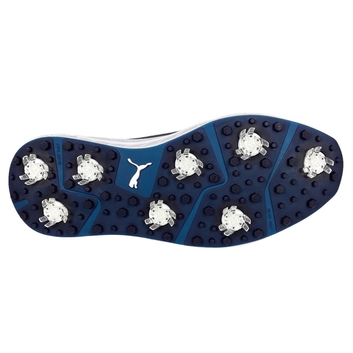PUMA IGNITE Articulate Lowlands Men's Golf Shoes (Size 10.5) White Blazing Blue