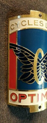 Ancienne Plaque De Vélo émaillée 'LUX' - Publicité Cycles, Collection Vélo