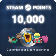 10000 STEAM POINTS Steam Points Shop Currency Get Points Shop XP