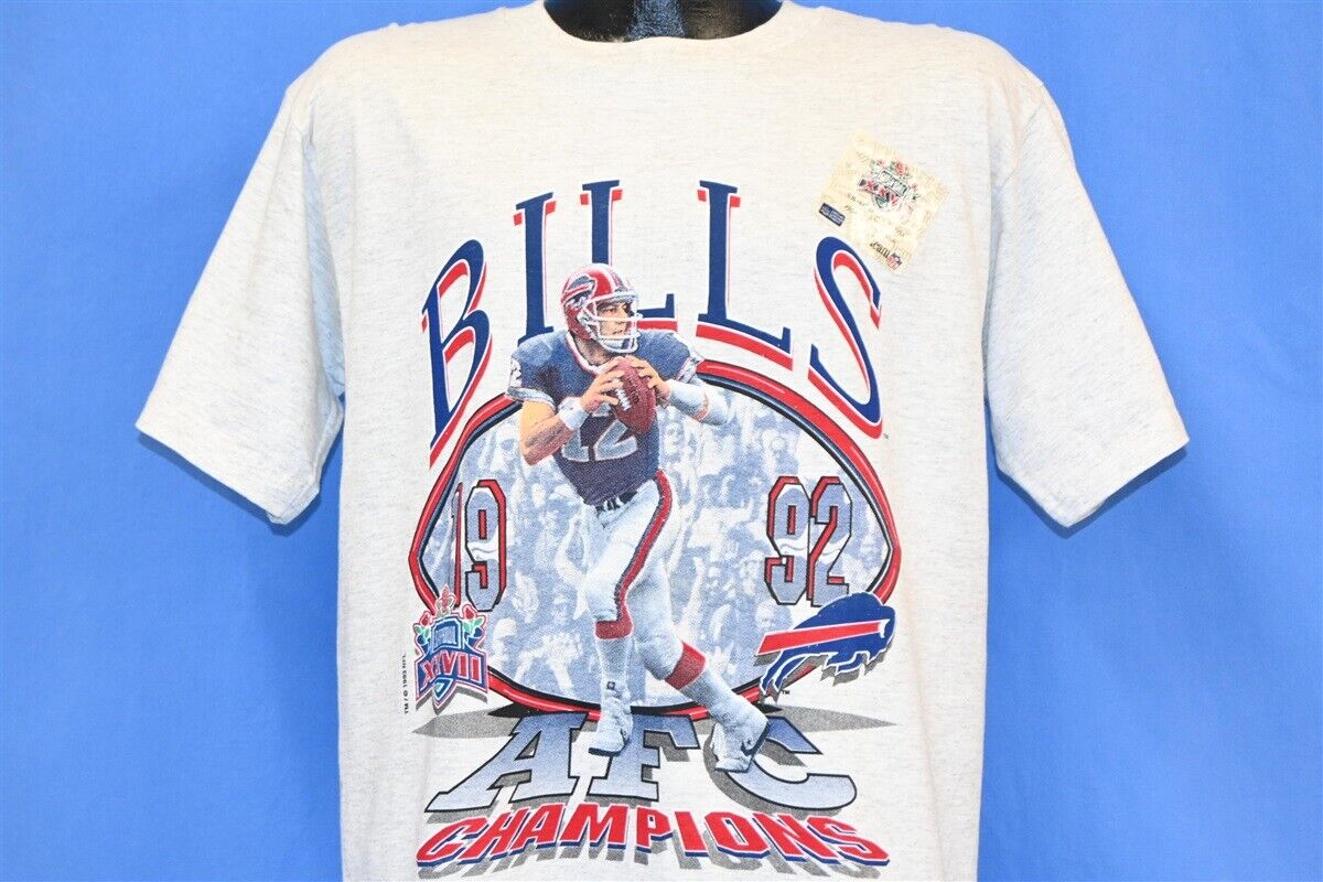 vtg 90s BUFFALO BILLS AFC CHAMPS SUPER BOWL XXVII DEADSTOCK vtg 90s BUFFALO BILLS AFC CHAMPS SUPER BOWL XXVII DEADSTOCK