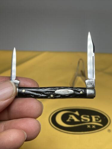 CASE TESTED 6233 rough Black STOCKMAN KNIFE 1920-1940s - Picture 4 of 5