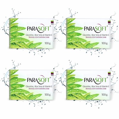 Pack of 4 Salve Pharma Parasoft Soap Dry Sensitive Skin Glycerine 100 gm