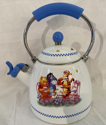 Disney Winnie the Pooh (Simply Pooh) Enamel Whistling Teapot Tea Kettle Vintage | eBay