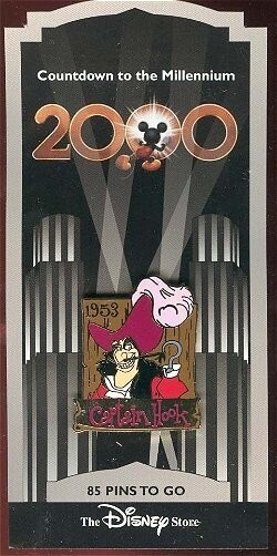 OLD Disney Pin Countdown to the Millennium Captain Hook 1953 Peter Pan Villain