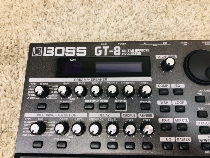 Boss GT-8 Guitar Multi-Effector ZS81065 9V Black Used Tested