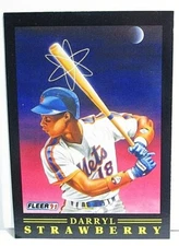 1991 Fleer DARRYL STRAWBERRY #12/12 - Mets 