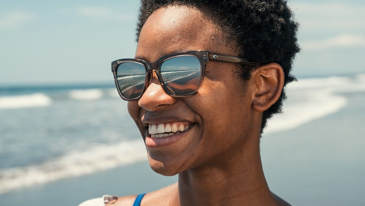 COSTA DEL MAR taupe crystal/gray COQUINA polarized 580G sunglasses