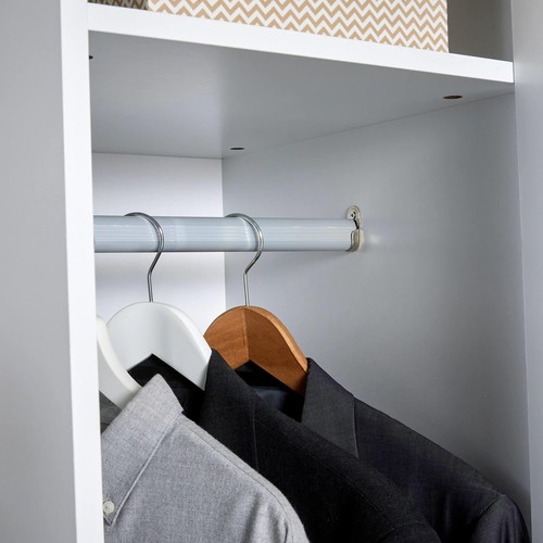 Wardrobe 1 Door Space Saving White Bedroom Home Furniture Clothing Storage Unit - Picture 6 of 8